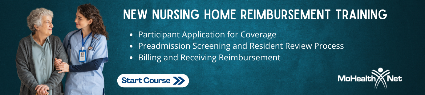Take the nursing home reimbursement training